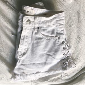 White pacsun shorts WORN ONCE